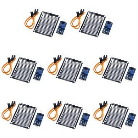 Peggybuy 3.3V-5V LM393 Rain Drops Detection Moisture Monitor Sensor for Arduino Robot Kit