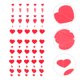 thumbnail image 2 of GOOHOCHY 5pcs Heart Garland Paper Paper en forma de corazón Banner de boda Valentín Decoraciones del día, 2 of 8