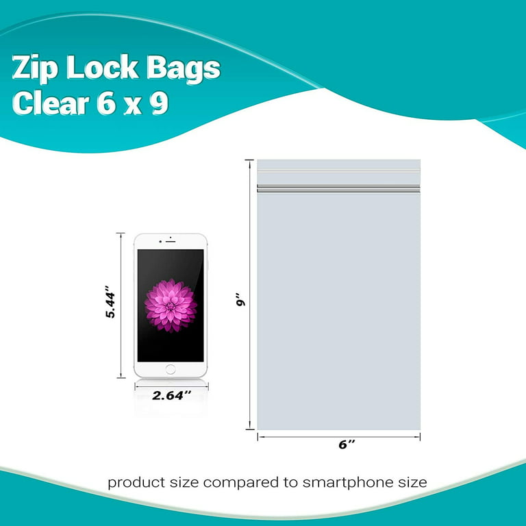  Frosted Slide Zip Plastic Bags for Packaging Products - 6x9 -  100 Pack - Plastic Packaging Bags - Small Zip Bags for Packaging - Plastic Zip  Bags - Frosted Zipper Bag : Industrial & Scientific