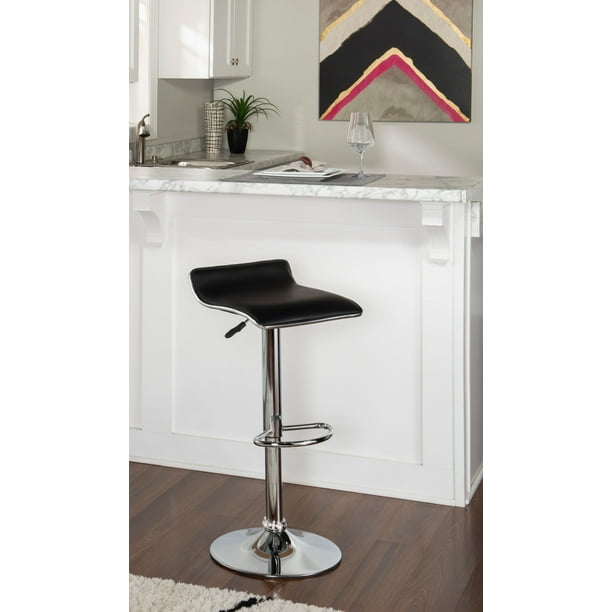 Powell Backless Bar Stool with Gas Lift, Set of 2, Multiple Colors