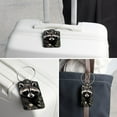 thumbnail image 6 of Raccoon Square PU Leather 2 Pack Travel Tag - Bag Tag - Suitcase Tag with Privacy Cover and Stainless Steel Ring - Suitable for Travel, Backpack, and Handbag, 6 of 7