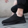 thumbnail image 6 of Domzle Men's Ultra Smooth Step Slip-in Sneakers Comfortable, Non-Slip, Memory Foam,Fit for Daily Walking Black, 6 of 7