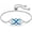 Silver-Celtic Infinity Bracelet, variant on Opal Celtic Infinity Bracelet for Women, Adjustable Silver Tone Knot Bracelet, Irish Symbol of Eternal Love Jewelry Gift for Her