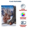 thumbnail image 5 of America Forever Winter Fall Squirrel House Flag Double Sided Vertical 28 x 40 inches for Outdoor, Yard, Porch Happy Holidays Welcome Winter Squirrel and Nuts Decorations, 5 of 5
