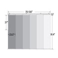 thumbnail image 3 of InStyleDesign  6-Panel Single Rail Panel Track Extendable 98"-130"W x 94"H, Panel width 23.5", Pier White, Crossover White White Track, 3 of 5