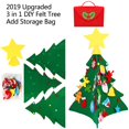thumbnail image 4 of OurWarm DIY Felt Christmas Tree Snowman with Ornaments Fake Christmas Tree Kids Toys Christmas Party Decoration New Year 2019, 4 of 4