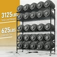 thumbnail image 4 of Ktaxon 5 Tier Wire Shelving with Wheels, 59"W x 18"D x 74"H Multifunctional Storage Rack Metal Garage Shelves Organizer, Capacity for 3125lbs, Black, 4 of 11