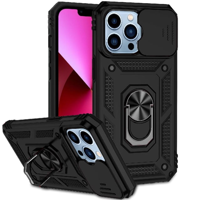 Estuche GANGXUN para iPhone 13 Pro Max, soporte giratorio 360°, estilo mecánico y magnético