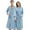 Sky Blue, variant on Womens Robe Postpartum Ladies Bathrobe For Cotton Robe White Couple, Thin Design Women Robe Summer Robes Lightweight Sky Blue Bathrobe