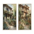 thumbnail image 2 of Designart "Country Cottage Entry Rustic Charm IV" Farm Framed Wall Art Set Of 2 - Country White Framed Canvas Set For Living Room Decor, 2 of 6