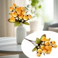 thumbnail image 2 of Fake Flowers Outdoor Artificial Flowers Colorful Flower Camellia 6Pcs with Stem Realistic Rose Wedding Home Table Centerpiece Faux Floral Rose Artificial Flowers Clearance!, 2 of 9