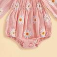 thumbnail image 7 of Gerichy Newborn Baby Girl Clothes Smocked Bubble Romper Headband Outfit Infant Baby Girl Clothing Daily 6-24 Months, 7 of 7