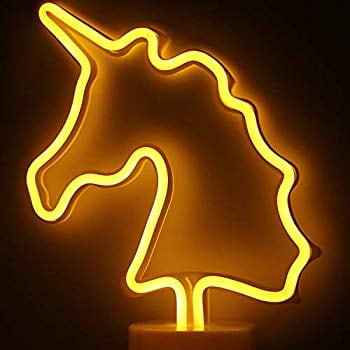 Unicornworlds Unicorn Lights Led Neon Signs Unicorn Neon Lights Room Decor Battery Powered Unicorn Night Lights With Holder Base Warm White Unicorn Light Up Children S Room Widding Party Christmas Walmart Com Walmart Com