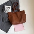 thumbnail image 4 of Bolso Mano para Mujer Cuero Vegano Gran Capacidad Hombro PU Al Aire Libre, 4 of 9