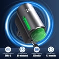 thumbnail image 4 of LWW Smart Car Air Freshener Vent Clip, Rechargeable Aroma Diffuser, 3 Spray Modes, 8 Fragrance Refills, Black, 4 of 12