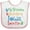White and Pink, variant on Inktastic Iowa Grandma Grandpa Loves Me Boys or Girls Baby Bib