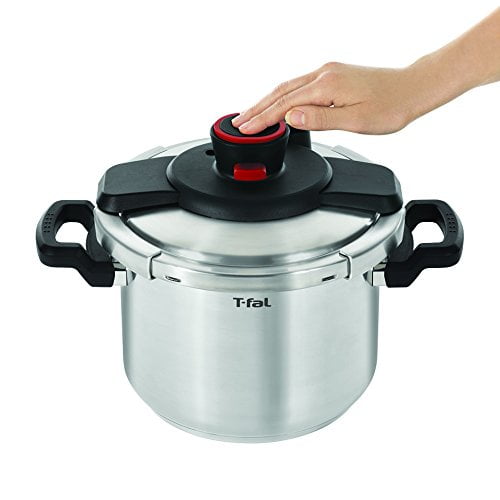 T fal Clipso 6 L 6.3 qt. Stainless Steel Pressure Cooker Walmart