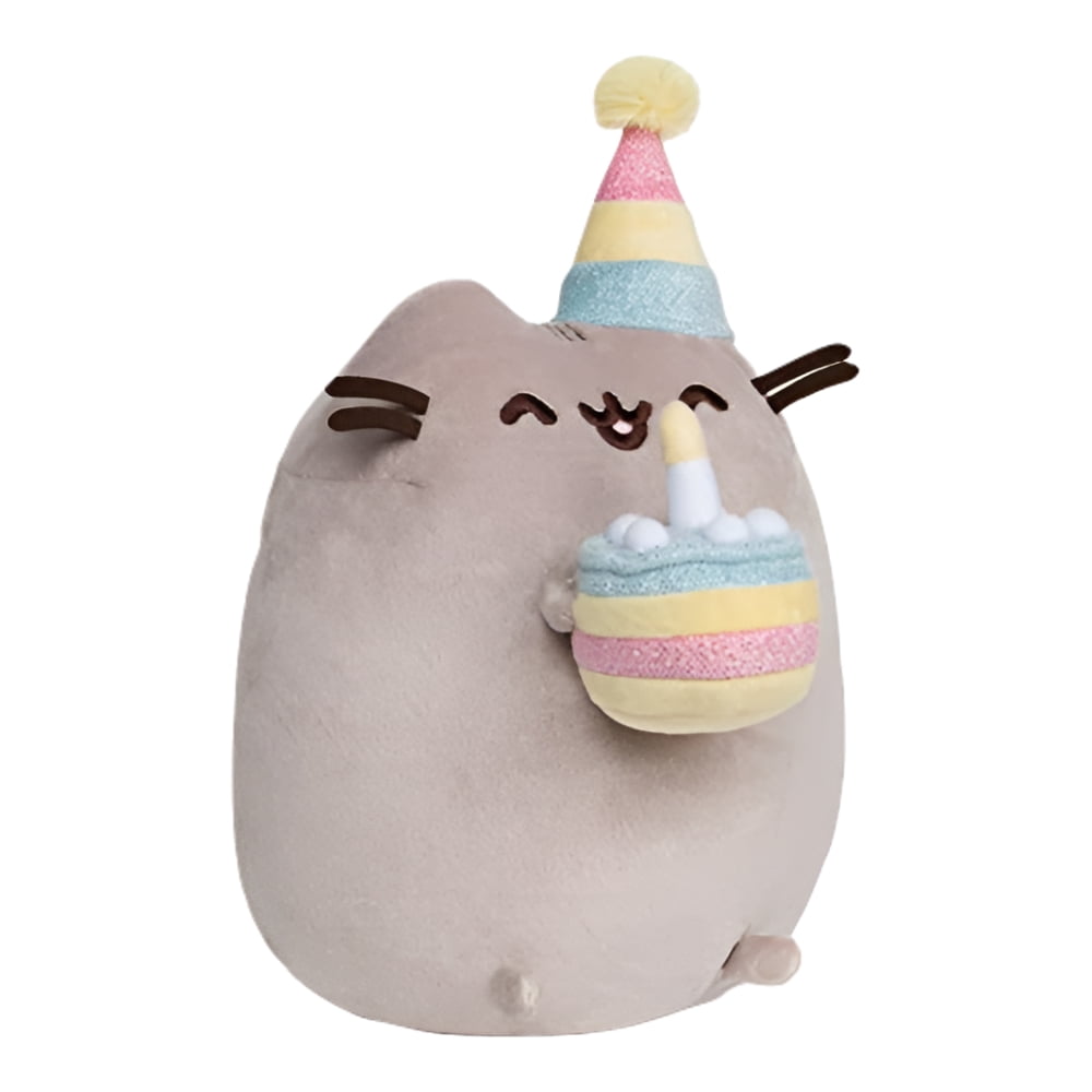 GUND Pusheen Birthday Cake Plush Stuffed Animal Cat, 9.5"