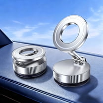 Vacuum Suction Car Phone Holder Magnetic Magsafe 360°Rotation Ashboard Stand Compatible Android Car Accessories (Sliver)