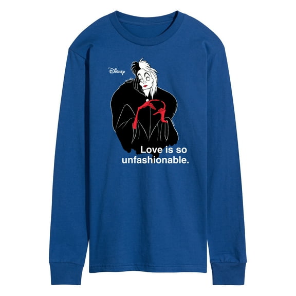 Disney Villains - Cruella De Vil Love Unfasionable  - Men's Long Sleeve T-Shirt