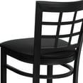 thumbnail image 6 of Flash Furniture HERCULES Series Black Window Back Metal Restaurant Barstool - Black Vinyl Seat, 6 of 11