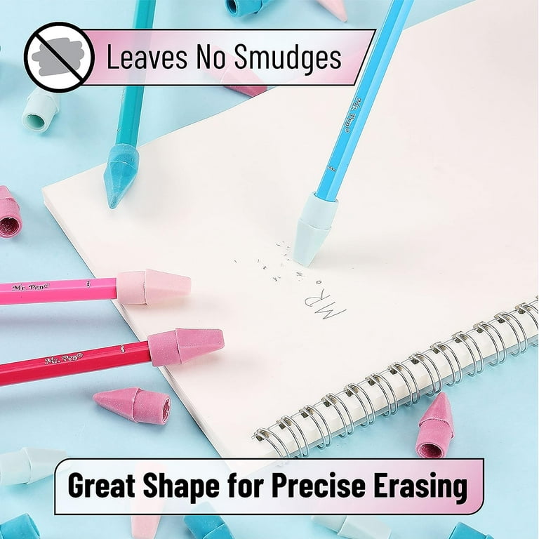 120 Gomme Per Matite Colorate Mr. Pen - Gommini Decorativi E Funzionali, Per Scuola, Ufficio, Cancelleria - Foto 2