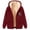 Wine, variant on Lovzfmll Men's Long Sleeve Graphic Zip Cardigan, Fleece-Lined Sweatshirt Jacket, Stylish Outerwear for Cold Season Gray, L