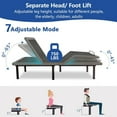 thumbnail image 4 of Split King Adjustable Bed , Adjustable Bed Base with Wireless Remote, Separate Head/Foot Lift, Sturdy Metal, Easy Assembly Electric Smart Bed Frame, 4 of 5