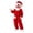 Santa Claus, variant on Elf Christmas Family Matching Pajamas, Funny Big Mouth Holiday Cosplay Costumes for Kids Women Men, Plush Hooded Onesie Jumpsuits for Xmas Party, Family Photos & Sleepwear