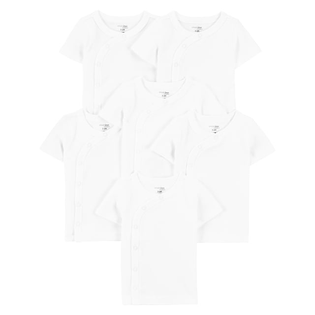 Body Simple Joys by Carter's, paquete de 6, color blanco, bebé de 3 a 6 meses