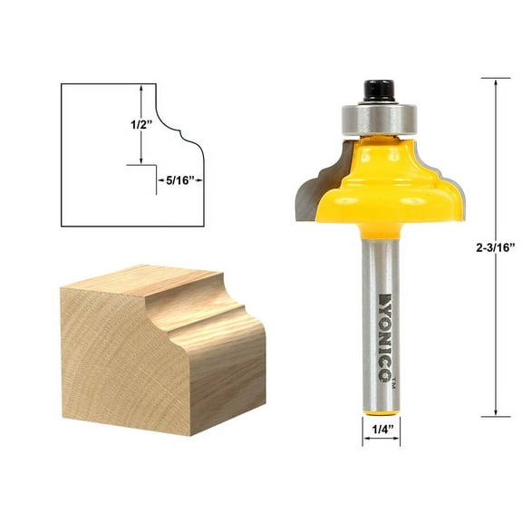 Yonico Classical Ogee Edging and Molding Router Bit Small - 1/4" Shank - 13984q