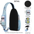 thumbnail image 3 of Crossbody Sling Backpack for Women Men Seashell Summer Beach Shoulder Sling Crossbody Casual Chest Bag for Travel Sports Running Hiking, 3 of 6