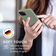 thumbnail image 4 of Étui en Silicone TPU Compatible avec iPhone 13 - Étui de Téléphone Mince avec Finition Douce - Gris Vert, 4 of 8