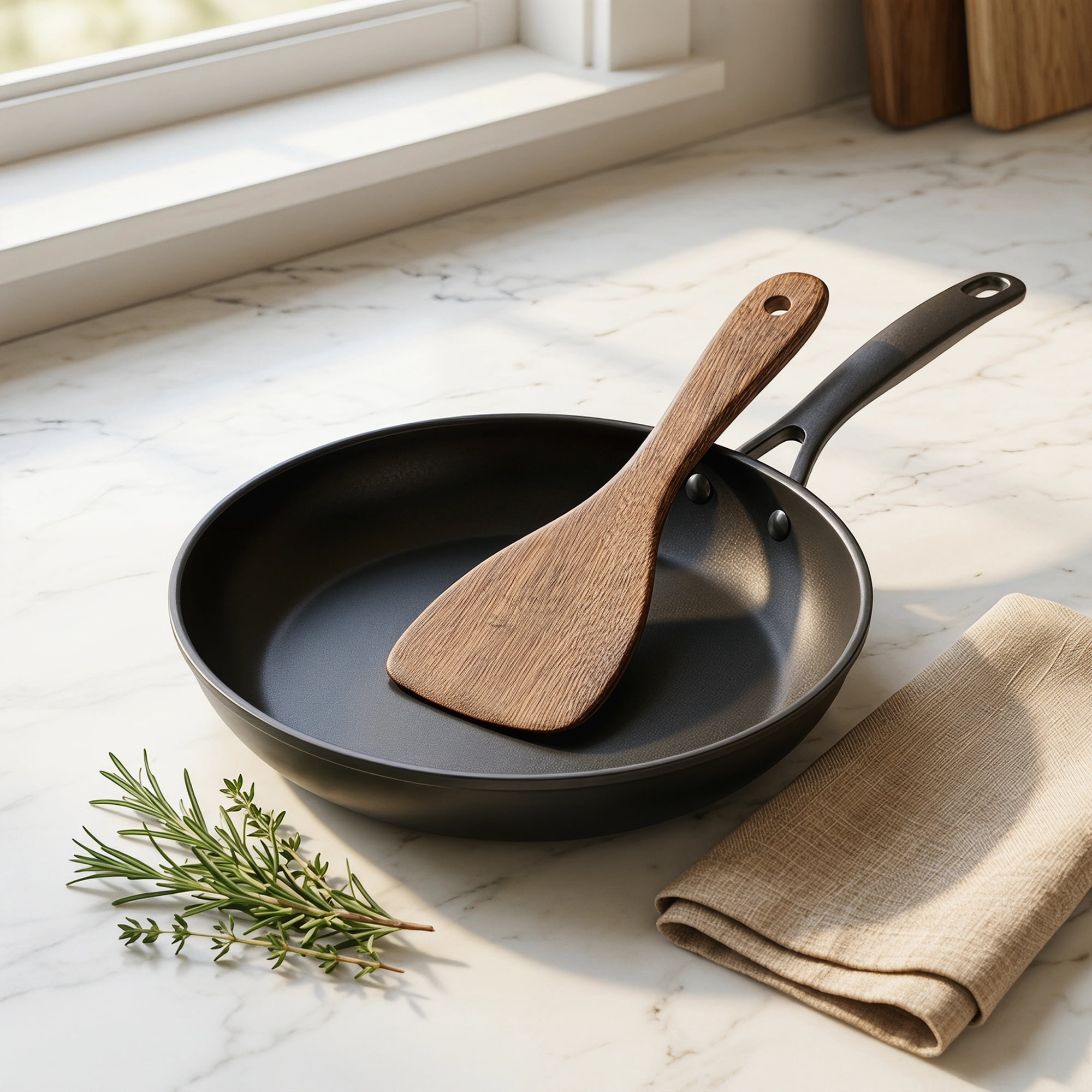 Unique Bargains Kitchen Utensil Heat-Resistant Cooking Tool for Flipping Brown 8.7x3.1 in