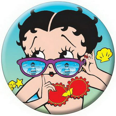 Betty Boop Sunglasses Button 81535