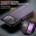 thumbnail image 2 of Funda tipo cartera para iPhone 17 Pro con tarjetero, función atril, bloqueo RFID, cierre magnético, protección a prueba de golpes, de piel sintética, con tapa tipo cartera para iPhone 17 Pro, 2 of 7