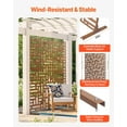 thumbnail image 2 of Metal Privacy Screen 36" x 72" Outdoor Privacy Screens  Panels for Patio Brown, 2 of 10
