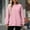 Pink, variant on Tawop Sweatshirts for Women Tops for Women Sweatshirt Crew Neck Long Sleeve Solid Army Green L