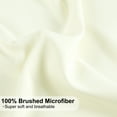 thumbnail image 5 of PiccoCasa 2 Pcs Body Pillowcases Microfiber Envelope Long Pillowcover, King Cream, 5 of 8