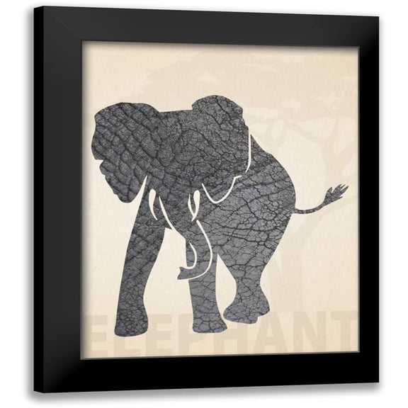 Hogan, Melody 12x14 Black Modern Framed Museum Art Print Titled - Safari Skins 2