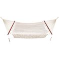 thumbnail image 1 of Bliss Hammocks 1-Person Fringe Cotton Rope Hammock, Spreader Bar & Hanging Hardware, 78x48, 1 of 12