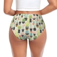 thumbnail image 3 of Womens Underwear - Cactus Succulents No Show Seamless Underwear for Women, Stretch Women's Panties, Hipster Soft Comfort Ladies Panties Bikini Underwear Briefs, 3 of 6