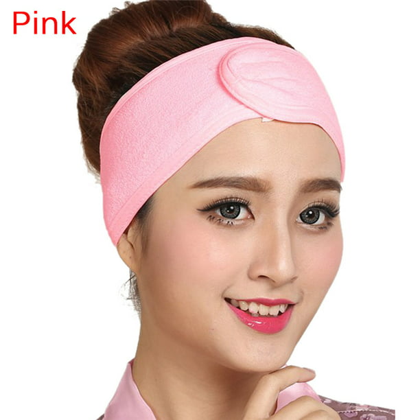 ZIOKOK 1PC Soft Adjustable Towel Hair Wrap Head Band For Make Up Beauty Hair  Band 