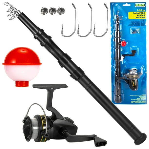 Fishing Rod and Reel Combo with Carry Case 36pcs Fishing Tackle Set  Telescopic Fishing Rod Pole with Reel Lures Float Hooks Accessories