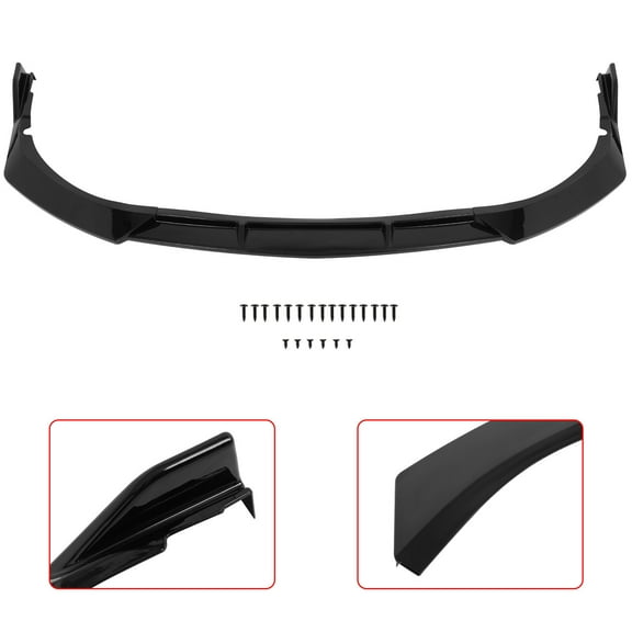ECCPP Front Bumper Lip PP fit for 2021 for Toyota Camry trd SE XSE Sport Model Front Lip Spoiler Glossy Black Front Lip Body Kit