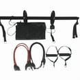 thumbnail image 4 of Pilates Bar Kit+Resistance Bands,Pilates Equipment Exercise Bar with Ab Roller, Portable Home Gym Yoga Fitness Bar Black,1 x Pilates bar set,Black, 4 of 6