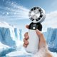 thumbnail image 4 of Digital Display Mini Handheld Fan USB Portable Outdoor Standable Three-speed Turbine Handheld Fan, 4 of 9