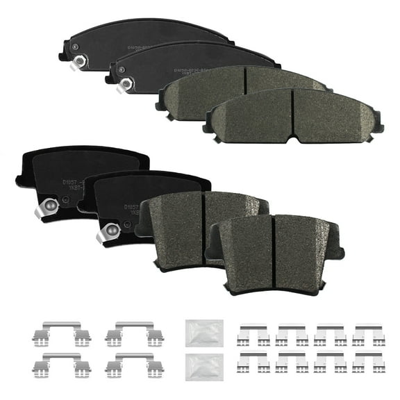 ACB ZONE 8PCS Front & Rear Disc Ceramic Brake Pads Kit for 2012-2020 Dodge Charger 2009-2020 Dodge Challenger 2006-2008 Dodge Magnum