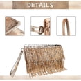 thumbnail image 3 of Women Sparkling Glitter Evening Clutch Handbag Clutch Bag Sequin Tassels Purse Handbags for Party, 3 of 9