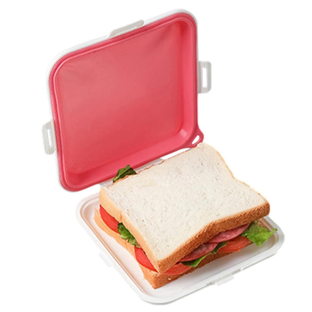 Kids Sandwich Container Healthy Reusable Sandwich Containers with Snap and Lid Design